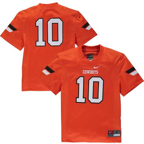 nike youth replica football jersey 2018 orange oklahoma state|Oklahoma State Cowboys Apparel & Gear. Nike.com.